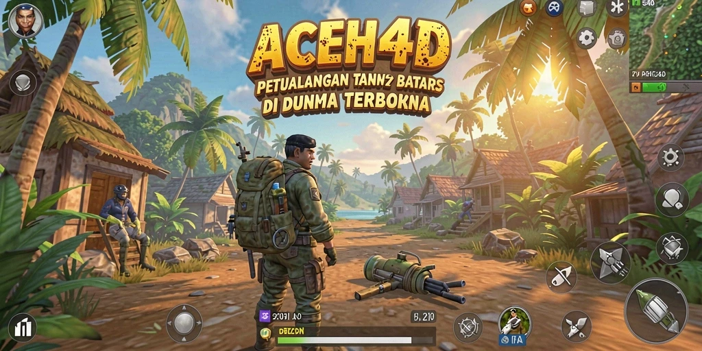Tampilan gameplay menarik dari ACEH4D dalam dunia terbuka yang luas.