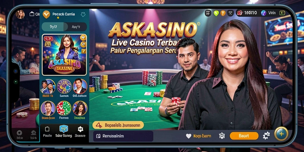 Tampilan gameplay Live Casino yang memukau dan interaktif.