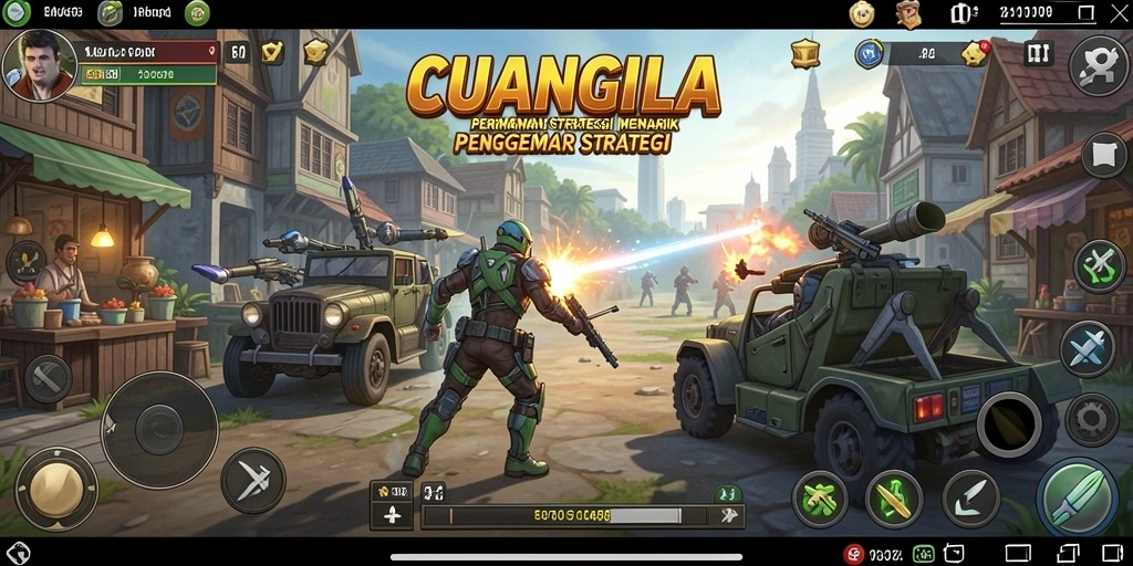 Tangkapan layar utama CUANGILA menampilkan aksi dan strategi gameplay yang mendebarkan.