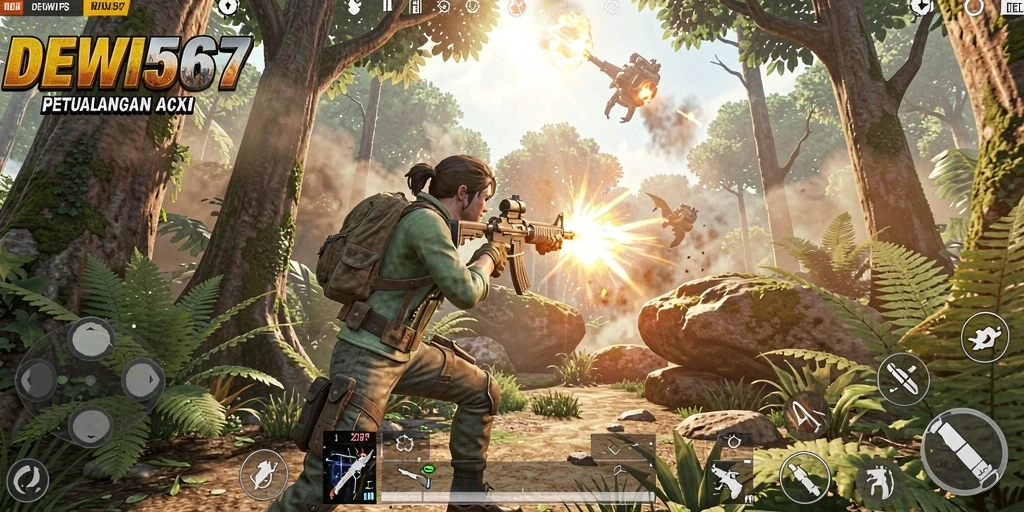 Tampilan menarik dari gameplay DEWI567 dalam genre TPS.