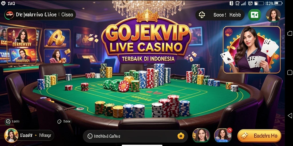 Tampilan menarik dari gameplay Live Casino GOJEKVIP.