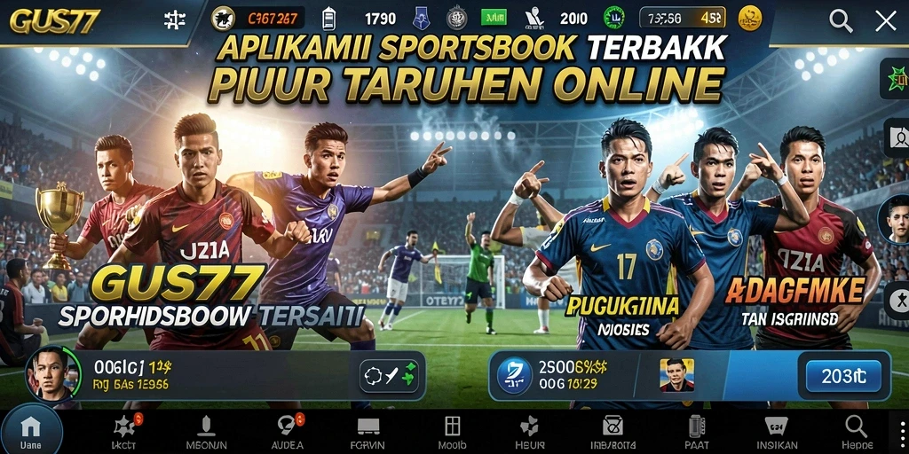 Screenshot <strong>GUS77</strong> menampilkan antarmuka taruhan olahraga yang menarik.
