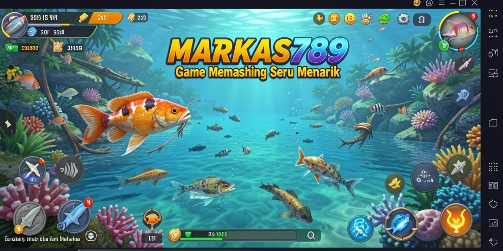 Tampilan gameplay menarik dalam permainan Fishing MARKAS789.