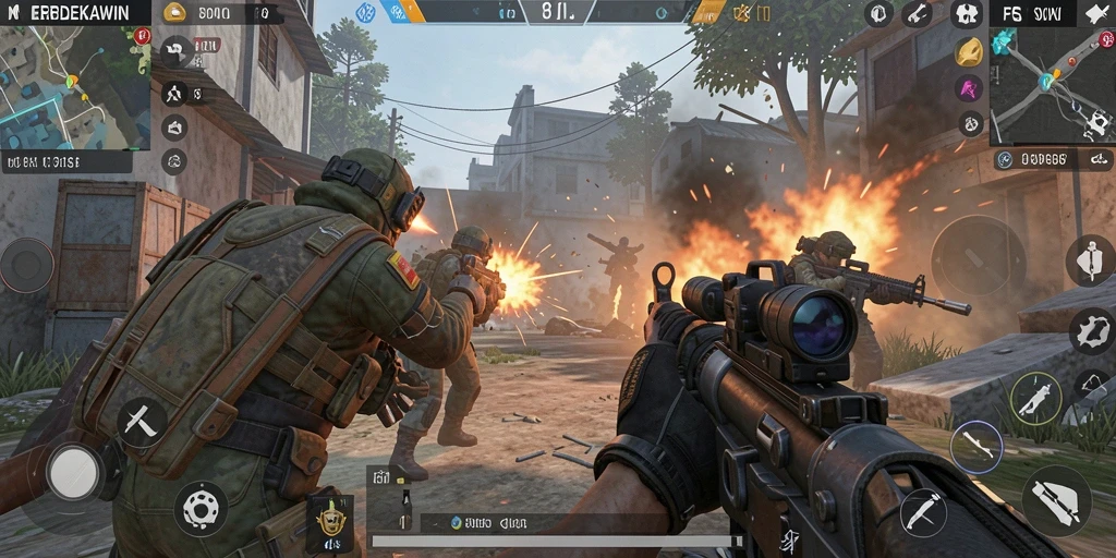 Gameplay menarik MERDEKAWIN dengan aksi tembak-menembak intens.