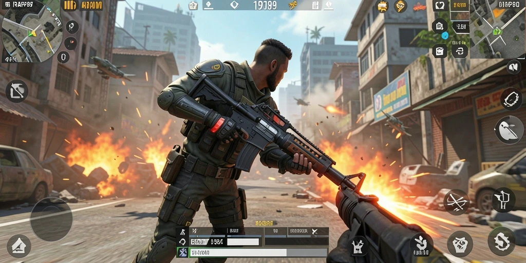 Tampilan gameplay seru dan mendebarkan dalam RAP89.