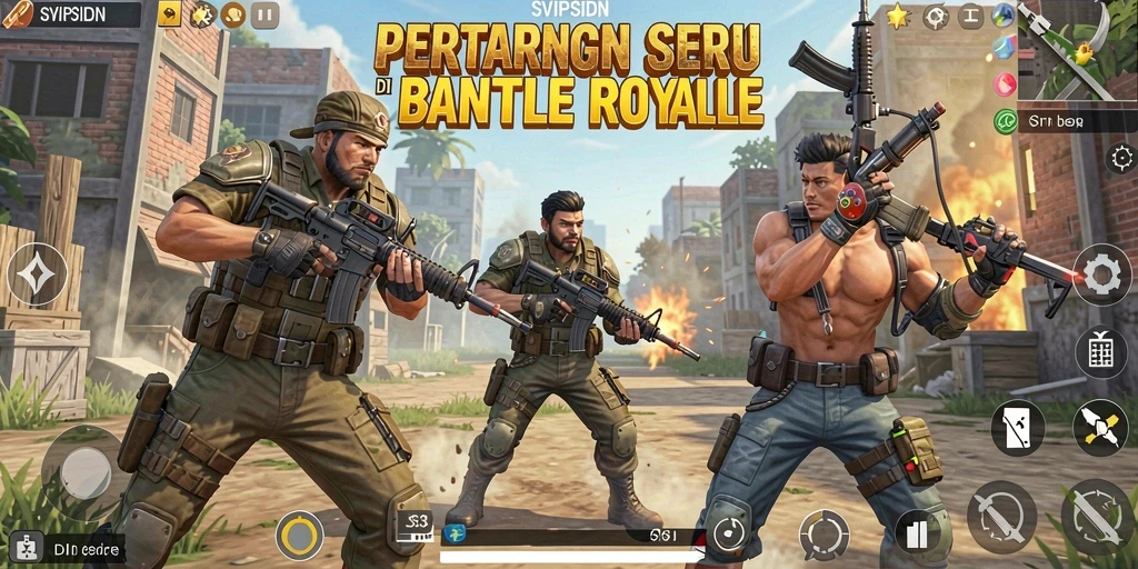 Tampilkan aksi seru di arena pertarungan Battle Royale.