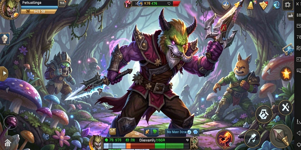 Screenshot X78 menampilkan aksi seru dalam petualangan fantastis.